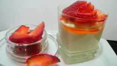 Crème citronnée aux fraises