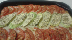 Gratin de truite et légumes