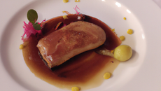 Foie gras poêlé et Mam'zel An'gel Rosée