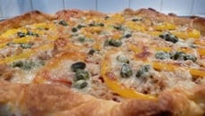 Tarte tomate thon poivron et câpres