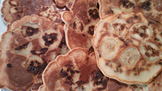 Pancakes aux pépites de chocolat et banane