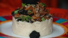 Purée d'haricot de Soissons et poêlée de champignons à la truffe