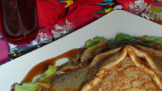 Crêpes à la tisane de réglisse et à la chicorée leroux liquide