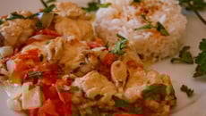 Ragoût de lotte au lait de coco