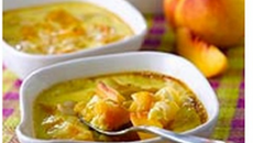 Crèmes brûlées aux nectarines blanches