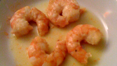 Gambas au beurre d'agrumes