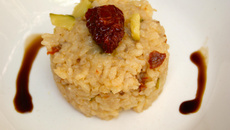 Risotto aux courgettes et tomates séchées