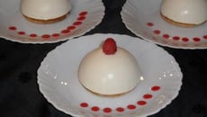 Dôme chocolat blanc au cœur de framboise