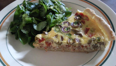 Quiche thon, tomate et olives