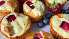 Muffins Philadelphia fruits des bois
