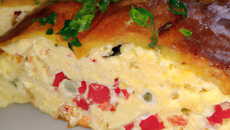 Cake au surimi et macédoine