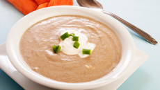 Velouté de châtaignes au foie gras au thermomix