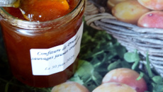 Confiture de prunes sauvages jaunes orangées