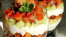 Verrine fraîcheur à la brousse