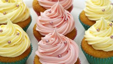 Cupcakes vanille coloré