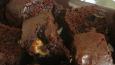 Brownie banane et noix