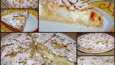 Tarte amandine aux poires et crème d'amandes sur pâte sablée