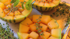 Poêlée de melon au romarin