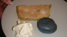 Terrine de foie gras aux gambas