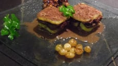 Bœuf bourguignon sur sa sauce en gelée