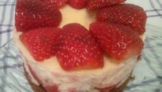 Fraisier facile à la ricotta