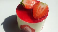 Fraisier et crème douce