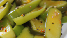 concombre aux poivrons