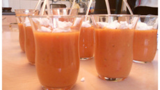 Gaspacho au chèvre frais