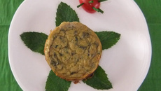 Flan de courgettes mentholé et son hérisson