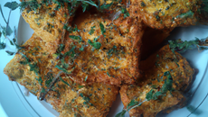 Croustillants de chèvre, mie et thym