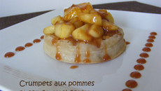 Crumpets aux pommes et caramel