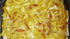 Cannelloni au chou blanc et lardons