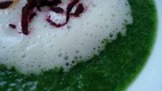 Cappucino de mâche au wasabi