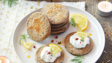 Blinis de sarrasin & cheese cream