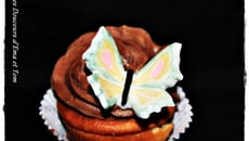 Cupcakes vanille et topping chocolat