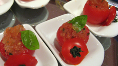 Granité de tomates au basilic