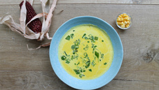 Soupe maïs curcuma
