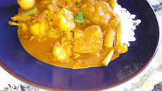 Porc au curry et gingembre