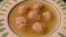 Soupe aux boulettes de pommes de terre