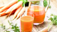 Jus de carotte glacé