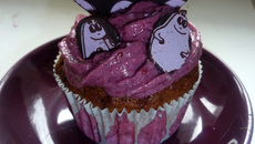 Cupcake chocolat blanc blackberry