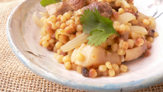 Risotto de cèpes à la frégola