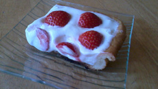 Tarte au fromage blanc et fraise