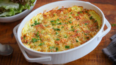 Gratin de ravioles au jambon blanc