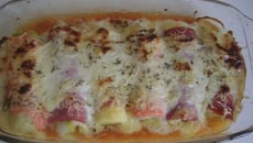 Rouleaux de poireaux gratinés