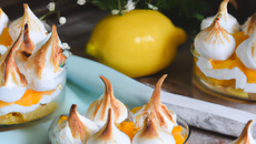 Verrines façon tarte citron meringuée