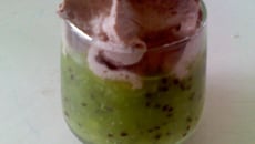 Verrine kiwi-choco