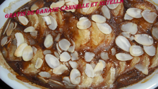 Gratin de banane cannelle et au nutella