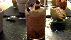 Verrine poivrons saumon chèvre
