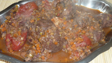 Ragoût de bœuf à l'italienne et ses petits gnocchis parfumés aux cèpes